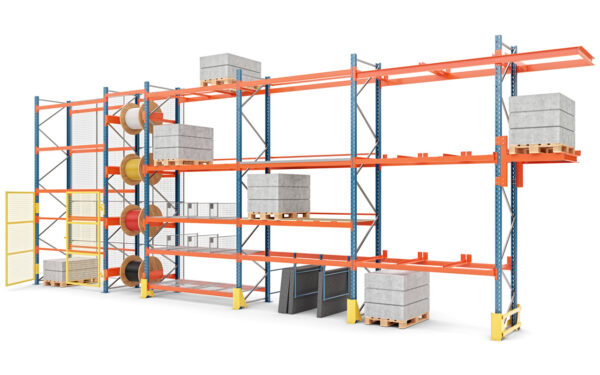 Konstruktion eines Palettenregals