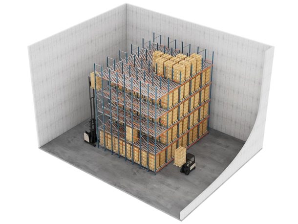 Durchlaufregal: 3D-Ansicht Durchlaufregale